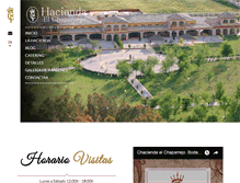 Tablet Screenshot of haciendaelchaparrejo.com